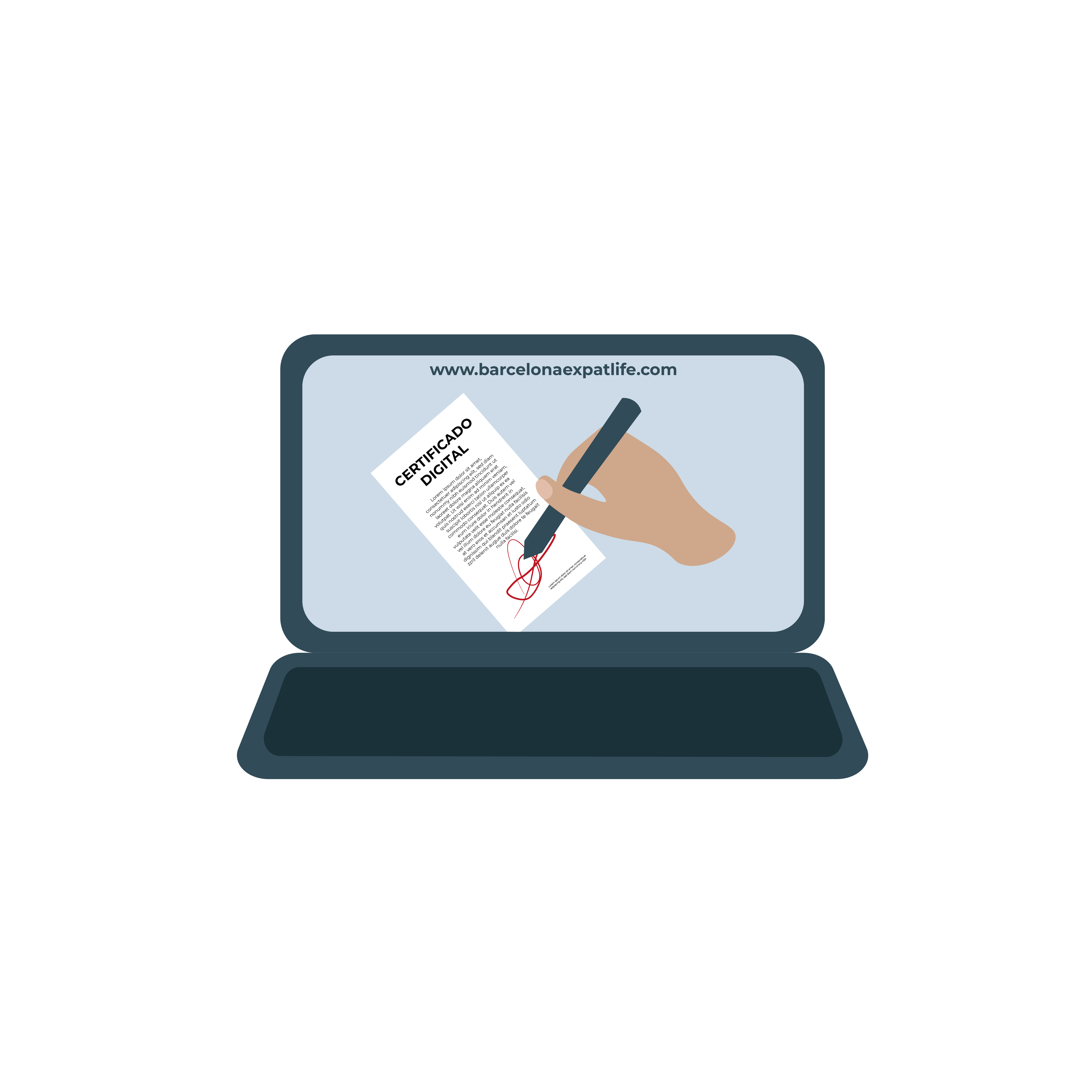 Paperwork in Barcelona