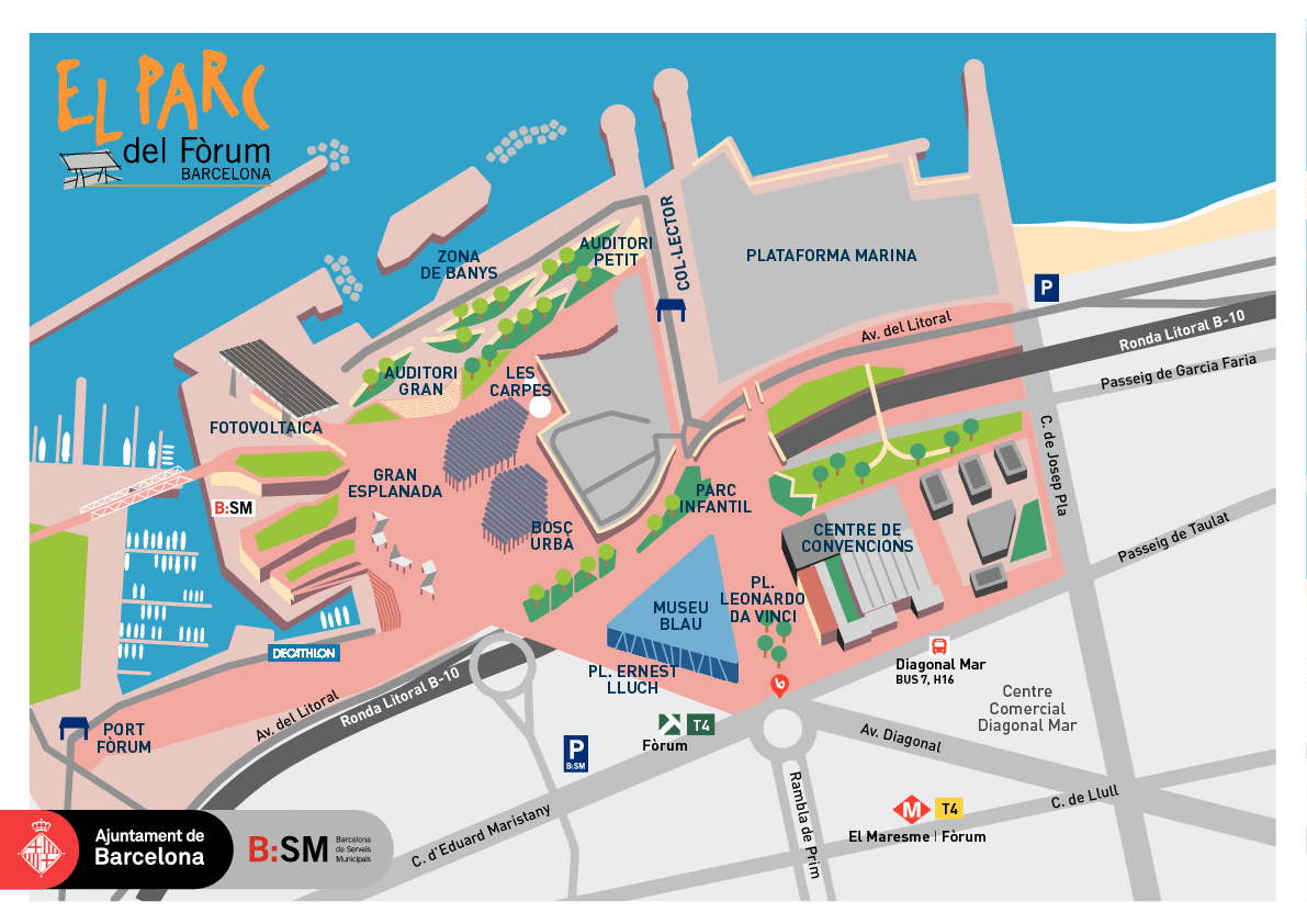 Swimming pools in Barcelona